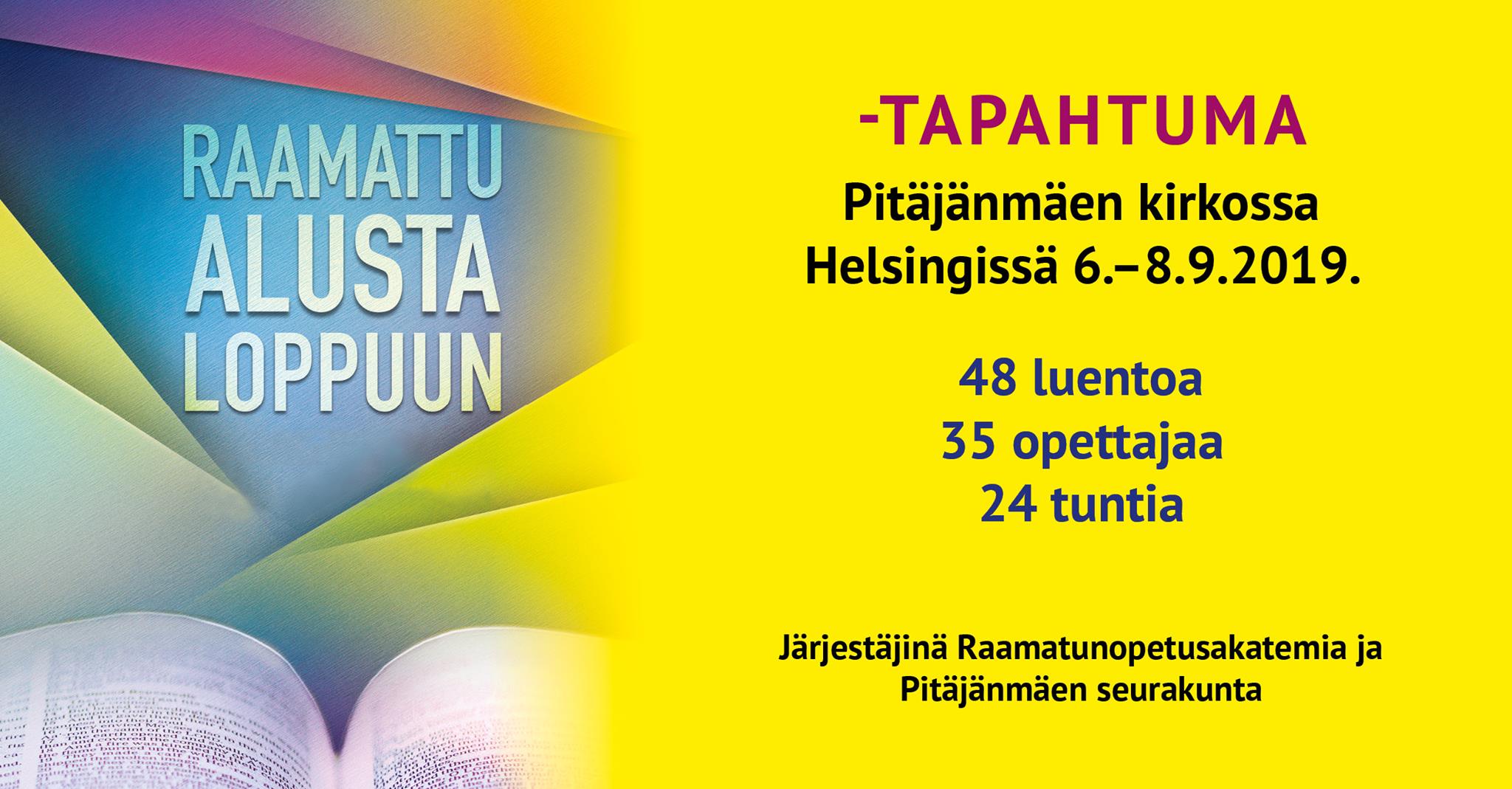 Raamattu Alusta Loppuun 2019